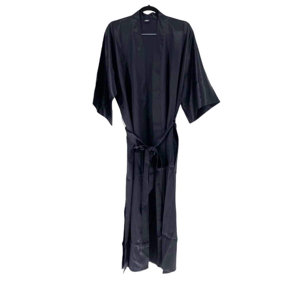 Slip Women's Silk Robe BLACK - One size